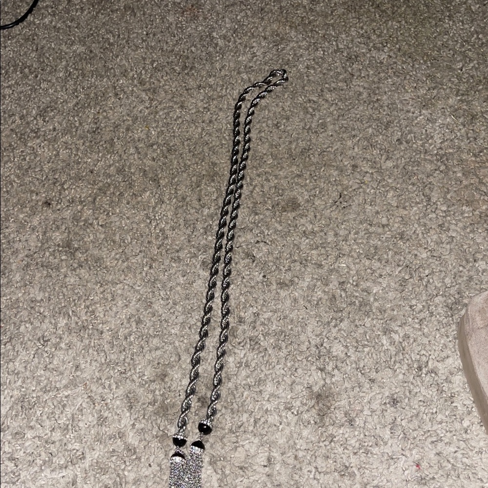 Silver Rope Chain Necklace - Picture 2 of 3
